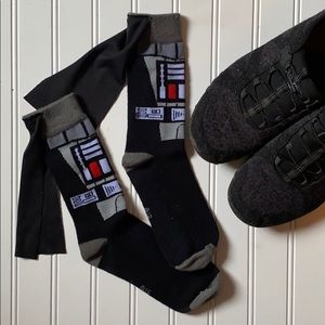 Vintage Darth Vader Caped Character Socks